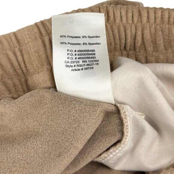 Aritzia Wilfred Free Suede Pull On Short In Tan Womens Size XS - Picture 4 of 5